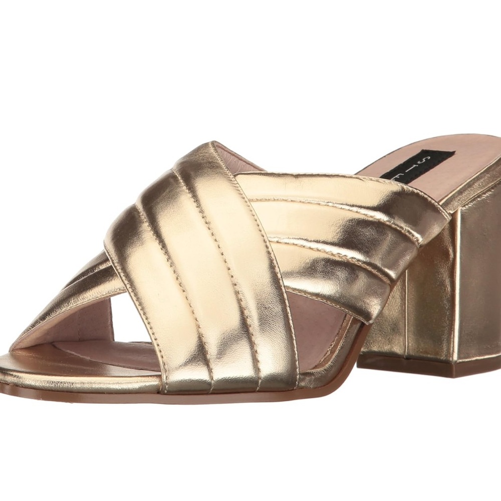 STEVEN by Steve Madden Women's Zada Mule Gold size 8.5